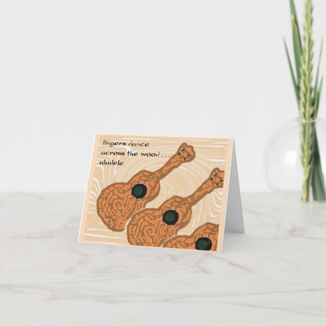 Ukulele (Hawaiian Note Card Series) (Front)