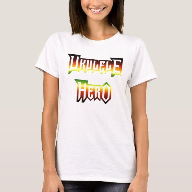 Ukulele Hero by Ash T-Shirt (Front)
