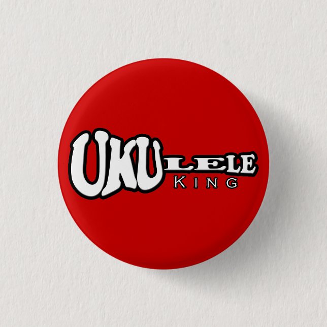 Ukulele King Small Button (Front)