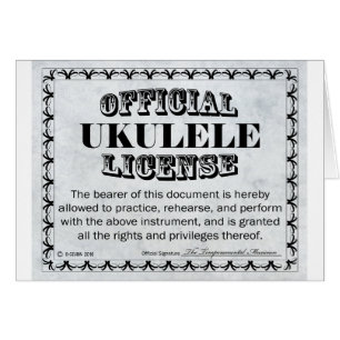 Ukulele License
