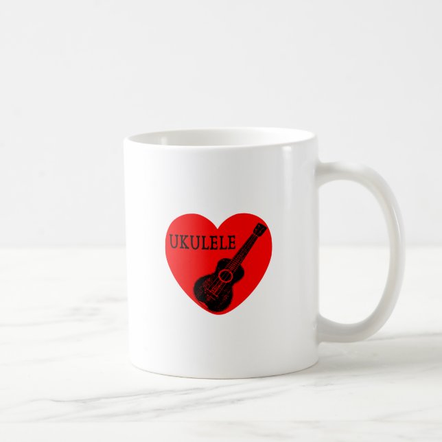 Ukulele Love Coffee Mug (Right)