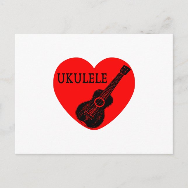 Ukulele Love Postcard (Front)