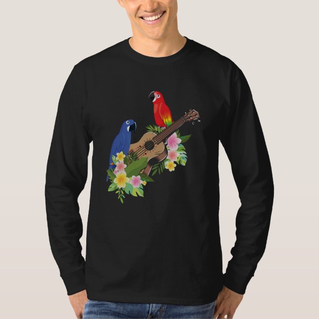 Ukulele Parrot T-Shirt (Front)