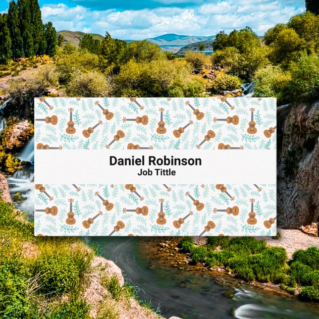 Ukulele patterns business card (Creator Uploaded)