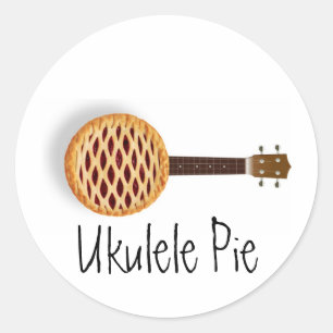 Ukulele Pie Stickers