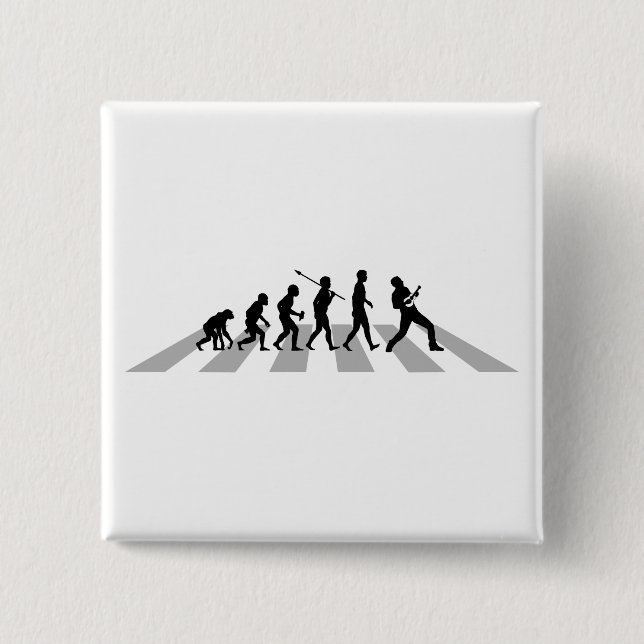 Ukulele Player 15 Cm Square Badge (Front)