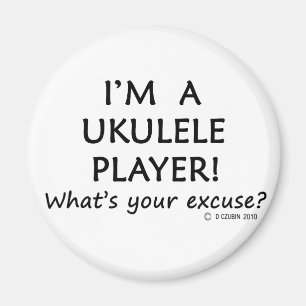 Ukulele Player Excuse Magnet