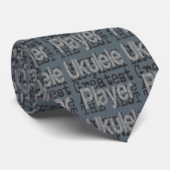 Ukulele Player Extraordinaire Tie (Rolled)