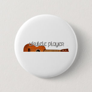Ukulele Player Magazine Logo 6 Cm Round Badge