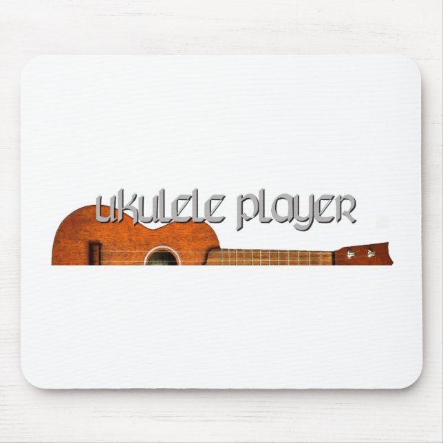 Ukulele Player Magazine Logo Mouse Pad (Front)