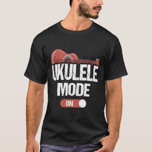 Ukulele Playing Mode On Musician Uke Hawaiian Guit T-Shirt