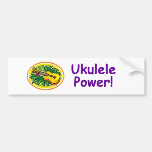 Ukulele Power! Bumper Sticker