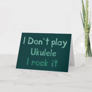 Ukulele Rock It Greeting Card