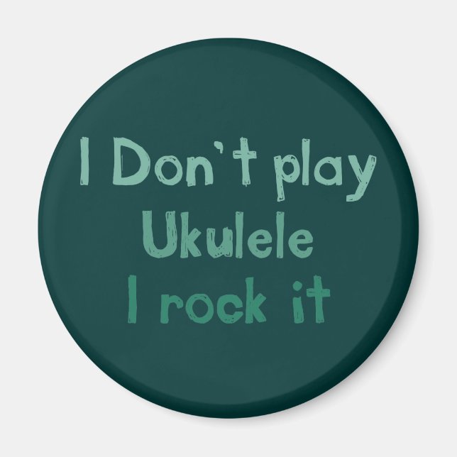 Ukulele Rock It Magnet (Front)