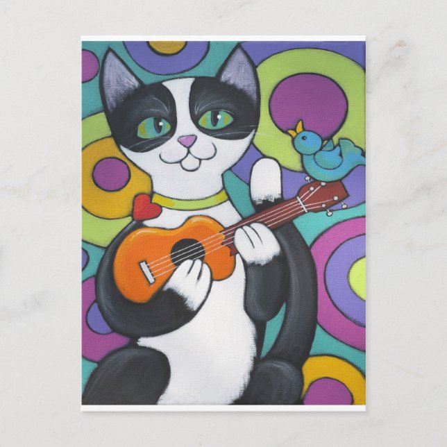 Ukulele Serenade Postcard (Front)