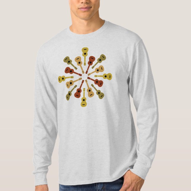 Ukulele shirt - choose style & colour (Front)