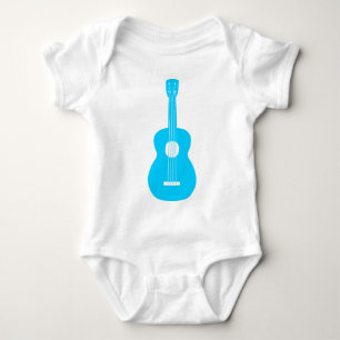 Ukulele - Sky Blue Baby Bodysuit