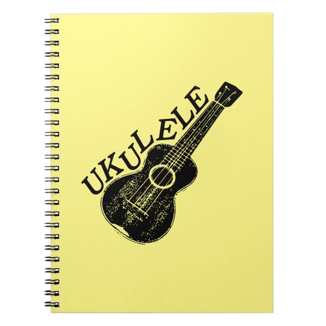 Ukulele Text And Image Notebook (Front)