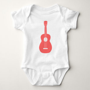 Ukulele - Tropical Pink Baby Bodysuit