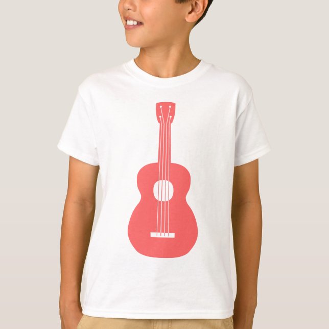 Ukulele - Tropical Pink T-Shirt (Front)