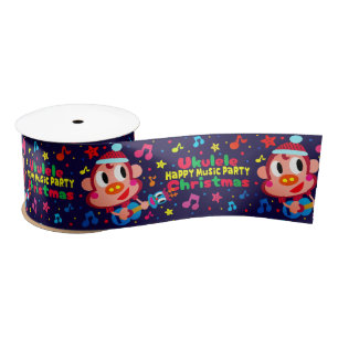 Ukulele Ukkiy Satin Ribbon
