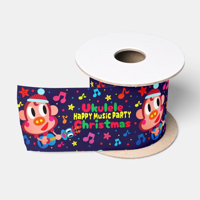 Ukulele Ukkiy Satin Ribbon (Spool)