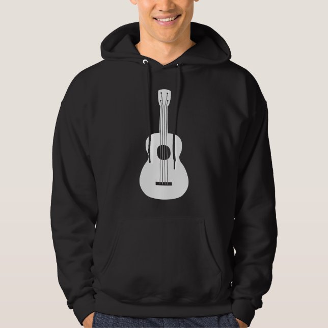 Ukulele - White Hoodie (Front)