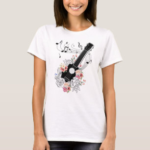 Ukulele With Flowers Gift T-Shirt