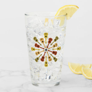 Ukuleles custom monogram pint glass