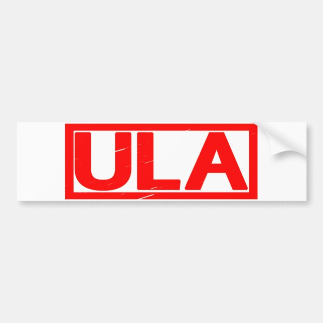 Ula Stamp Bumper Sticker (Front)