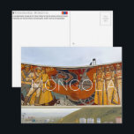 Ulaanbaatar, Mongolia Travel Postcard<br><div class="desc">Send this beautiful postcard to your loved ones featuring a socialist-realist mosaic at the Zaisan Memorial depicts scenes of Mongol-Soviet friendship and military history overlooking the modern skyline of Ulaanbaatar.</div>