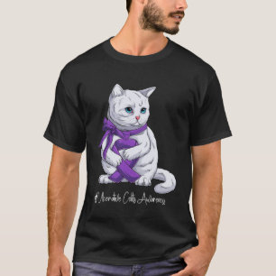 Ulcerative Colitis Awareness Month Purple Ribbon C T-Shirt