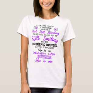 Ulcerative Colitis Awareness Ribbon Support Gifts T-Shirt