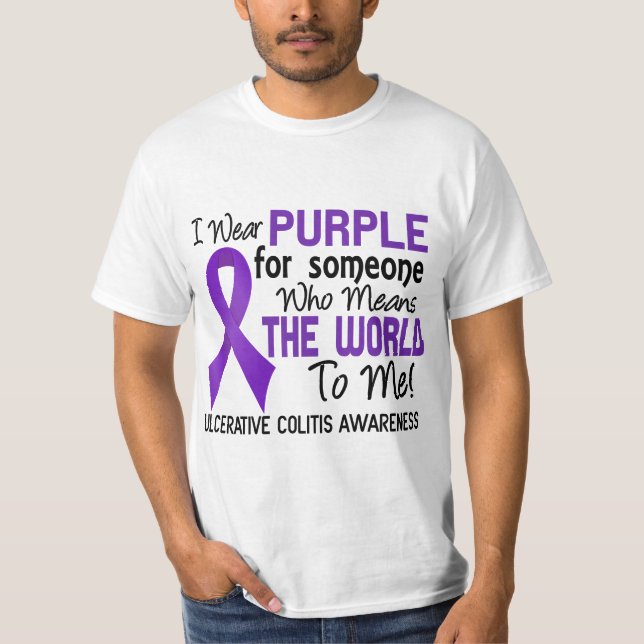 Ulcerative Colitis Means World To Me 2 T-Shirt (Front)