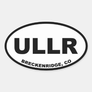 ULLR Breckenridge Colorado Oval Sticker