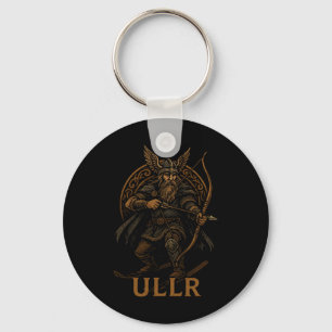 Ullr Norse God Of Archery And Skiing Key Ring