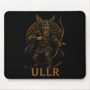 Ullr Norse God Of Archery And Skiing Mouse Pad