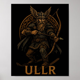 Ullr Norse God Of Archery And Skiing  Poster