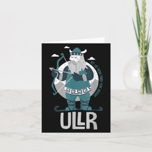 Ullr Norse God Of Snow Patron Saint Of Skiers And  Card