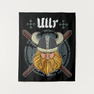 Ullr Ski Winter Sports Gifts Skiing Viking Ullr Tapestry