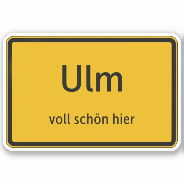 Ulm sticker sticker auto sticker (Front)