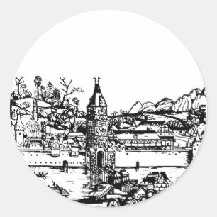Ulm town in Baden-Württemberg in Germany Classic Round Sticker