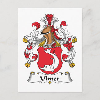 Ulmer Family Crest Postcard