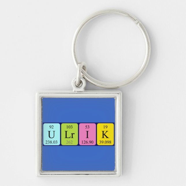 Ulrik periodic table name keyring (Front)