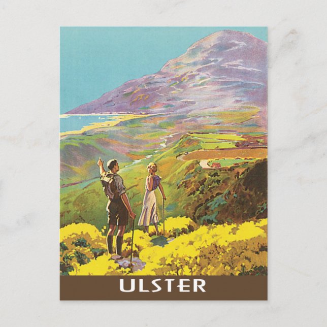 Ulster Northern Ireland Vintage Travel Postcard (Front)