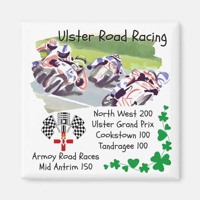Ulster Road Racing Events Magnet (Front)
