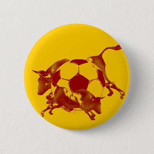 Ulta hot Spanish Running of the bulls soccer gifts 6 Cm Round Badge