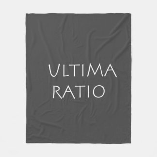 Ultima ratio fleece blanket