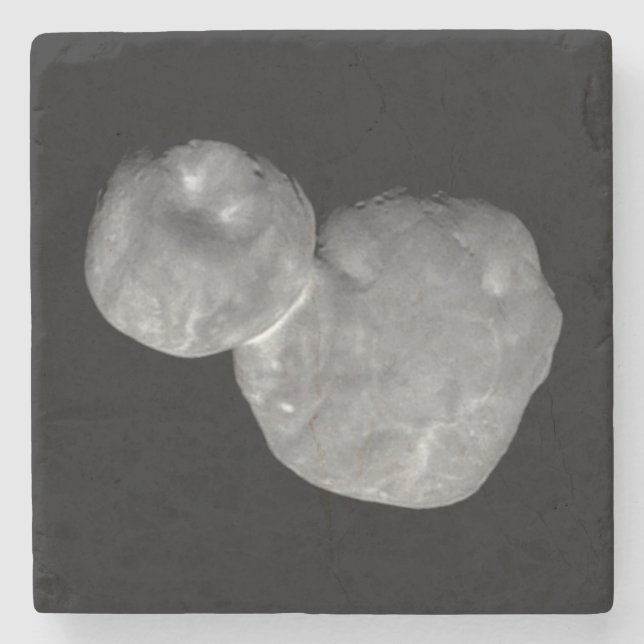 Ultima Thule Arrokoth Kuiper Belt Object Stone Coaster (Front)