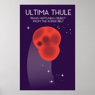 Ultima Thule Keiper Belt space art Poster